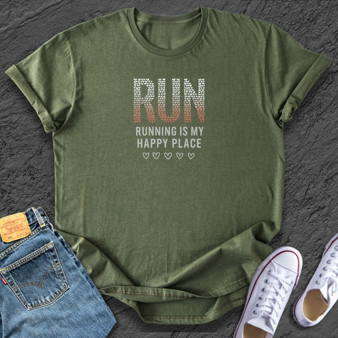 Run Happy Place Tee
