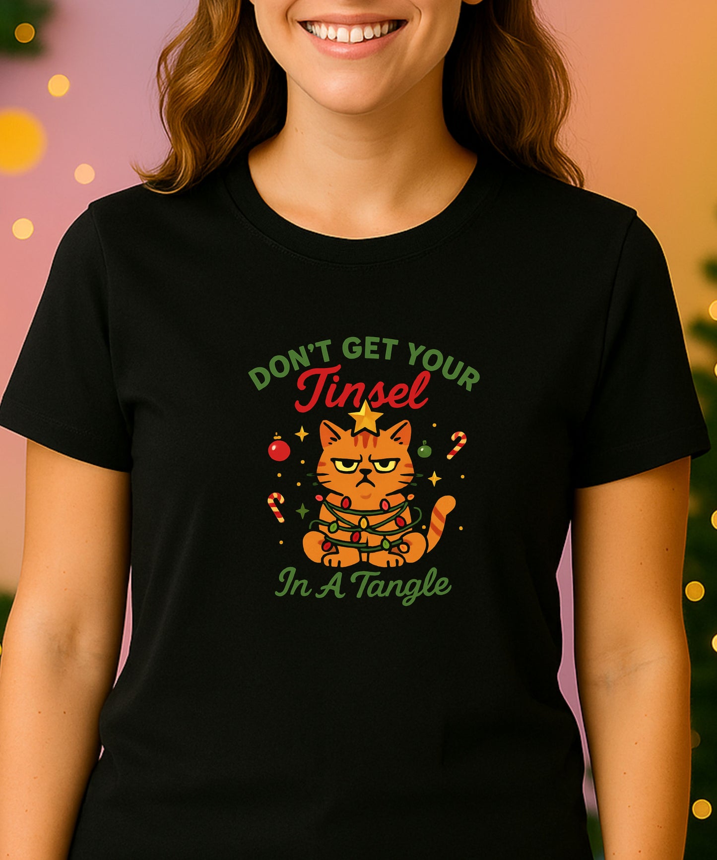 Cat Tinsel Tee
