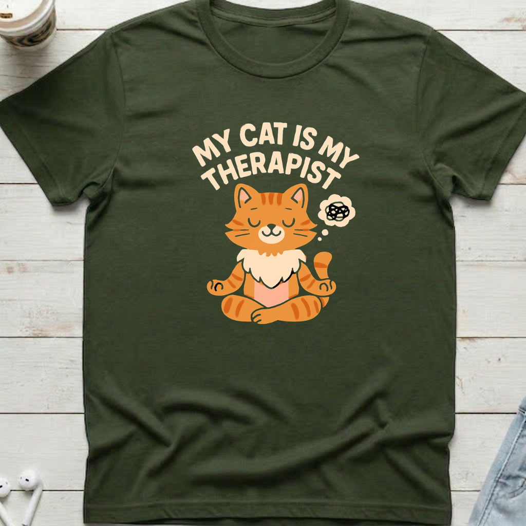 Cat Therapist Tee