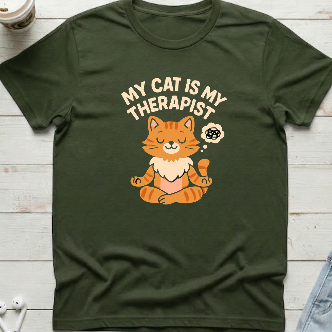 Cat Therapist Tee