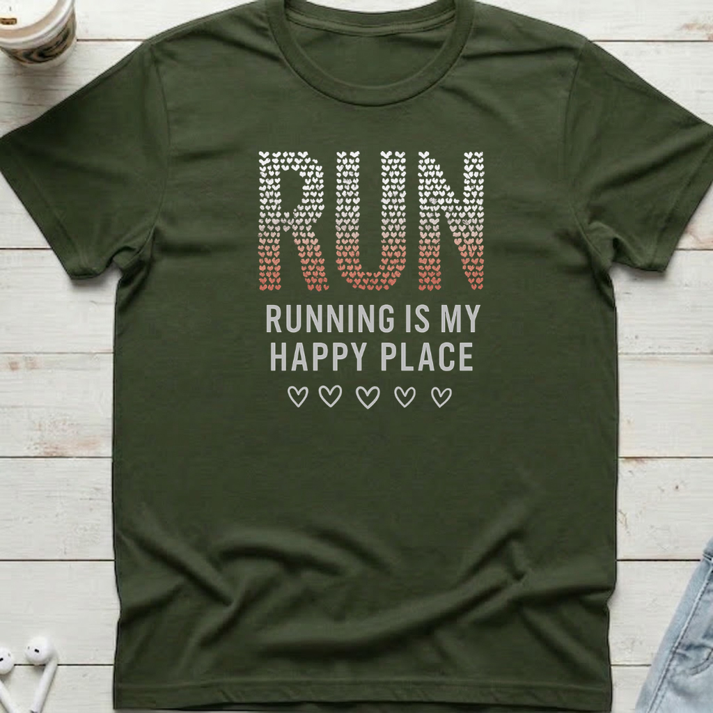 Run My Happy Place Tee