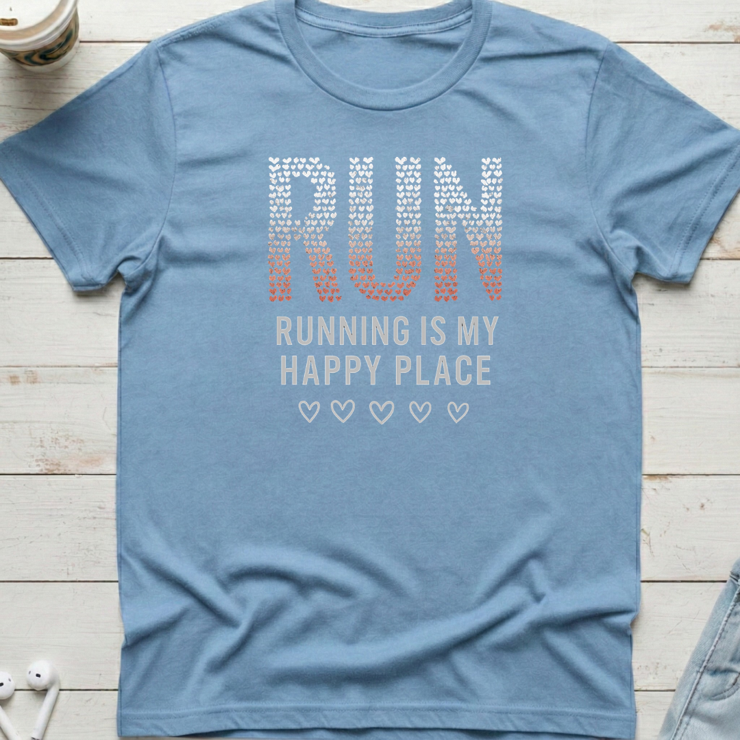 Run My Happy Place Tee