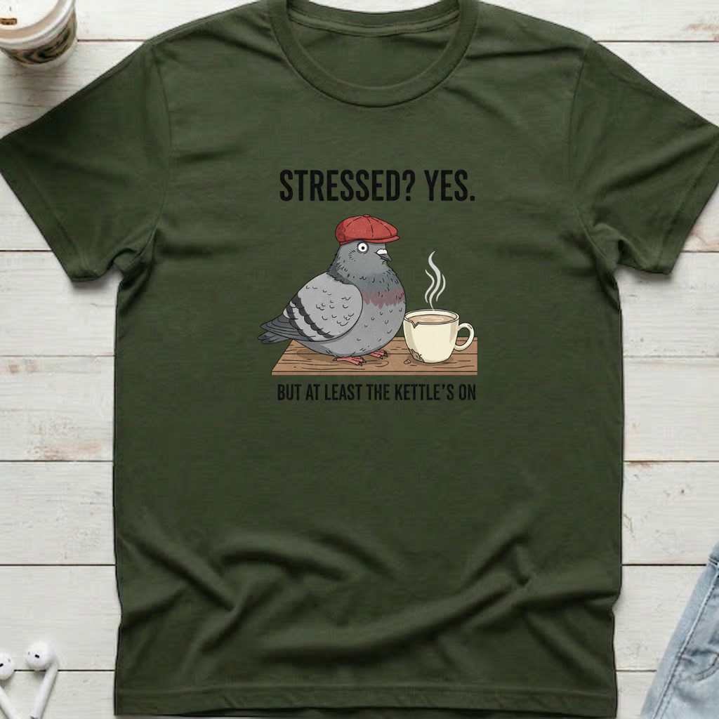 Stressed Pigeon Tee