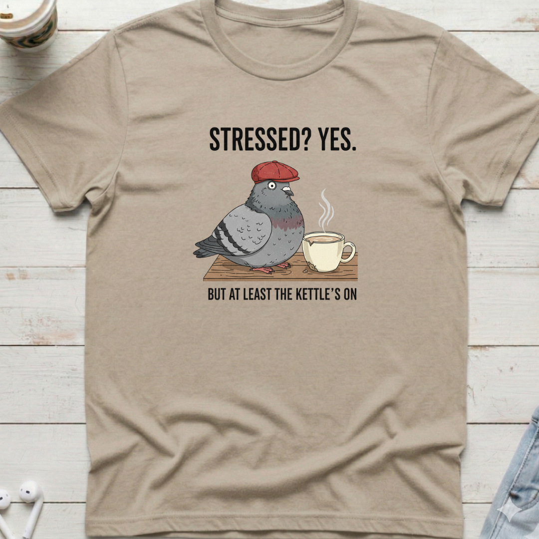 Stressed Pigeon Tee