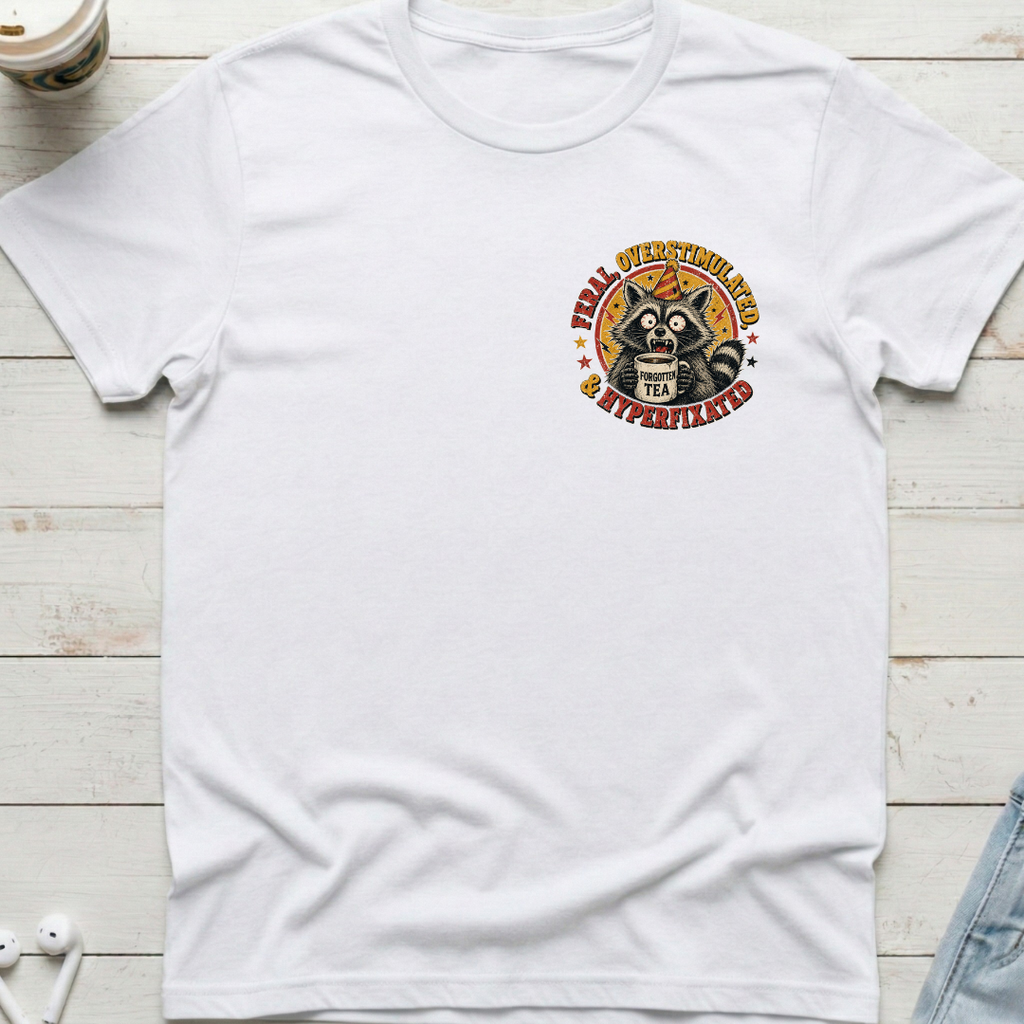 Raccoon ADHD Pocket Tee