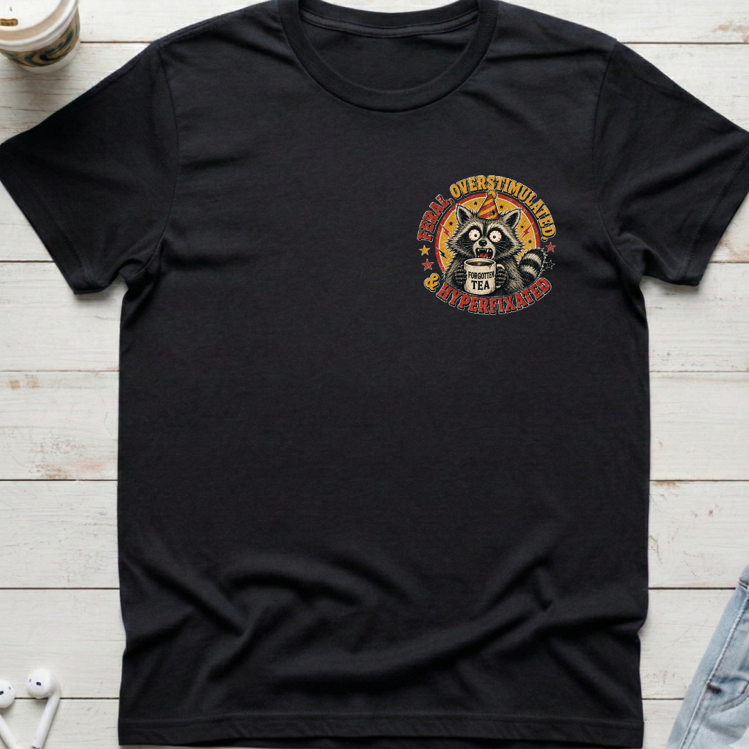 Raccoon ADHD Pocket Tee