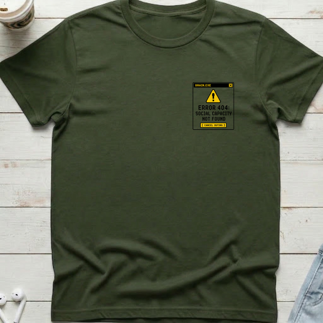 Social Error 404 Pocket Tee