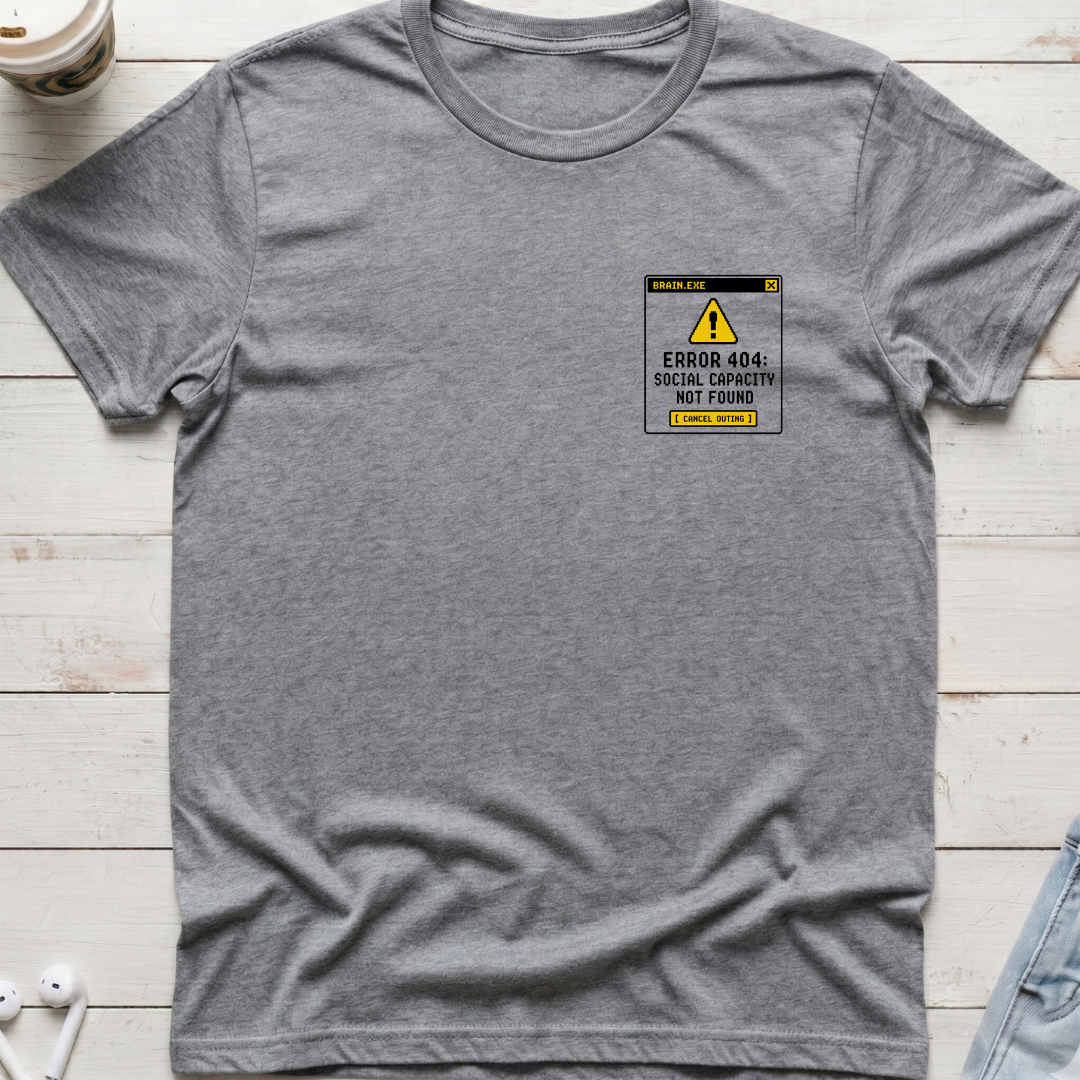 Social Error 404 Pocket Tee