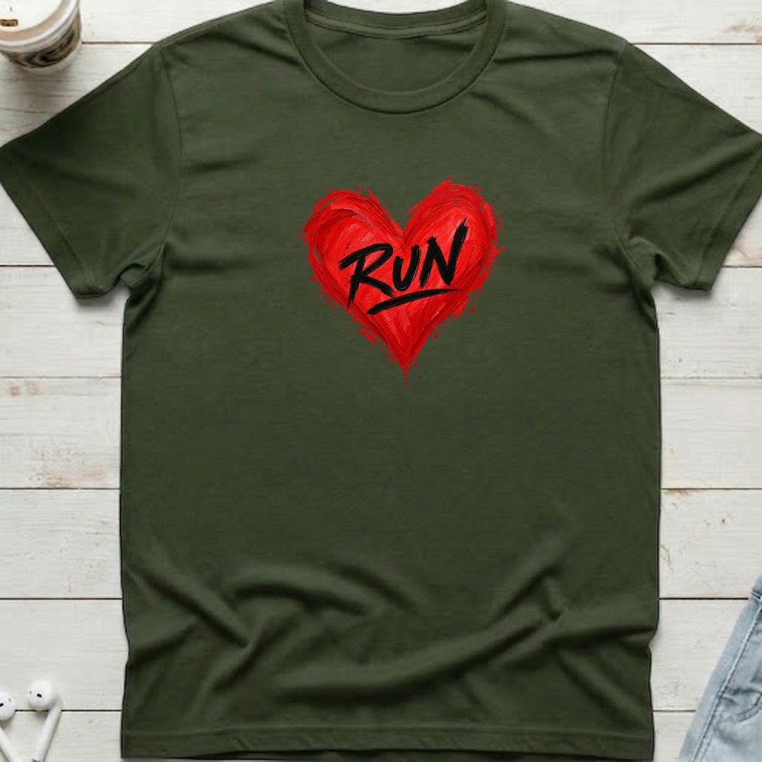 Love Run Heart Tee