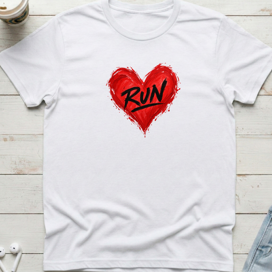 Love Run Heart Tee