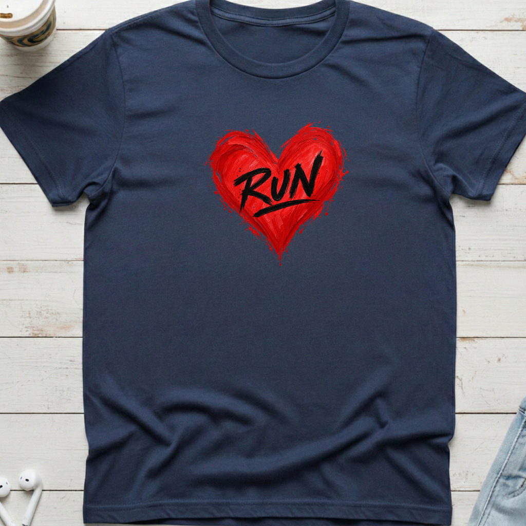Love Run Heart Tee