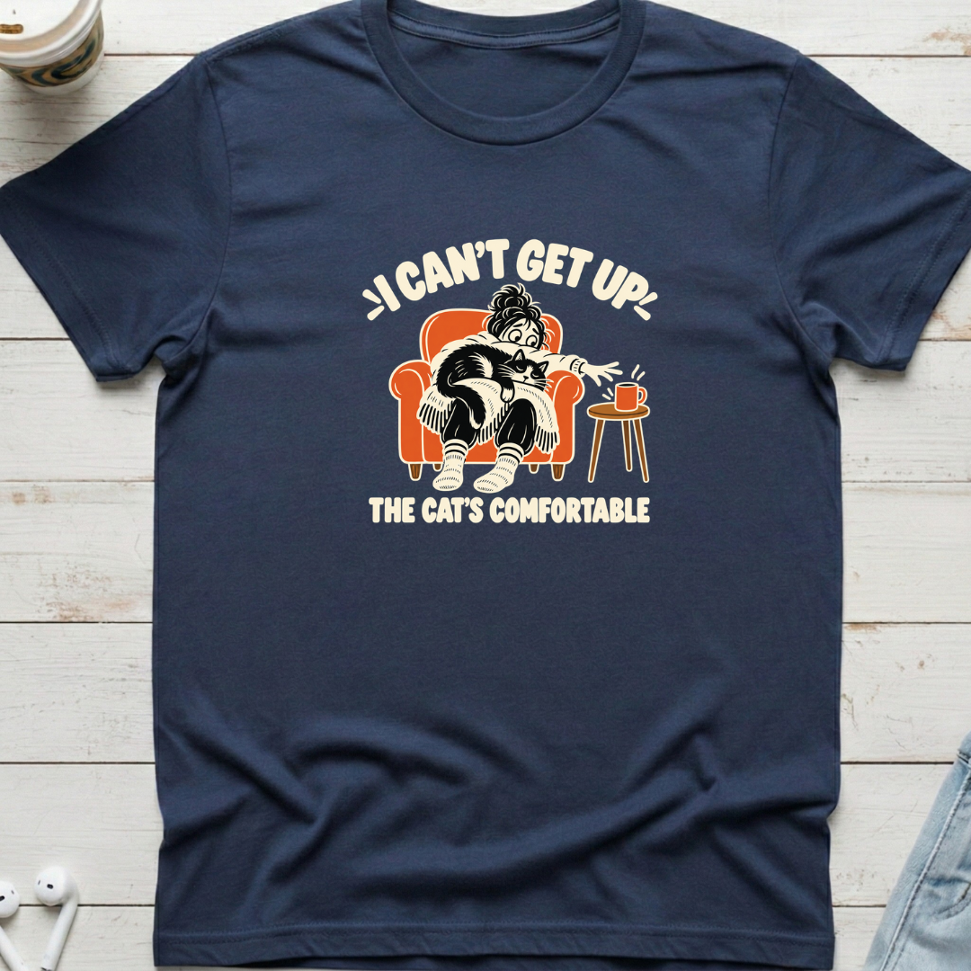 I Can't Get Up Cat Tee