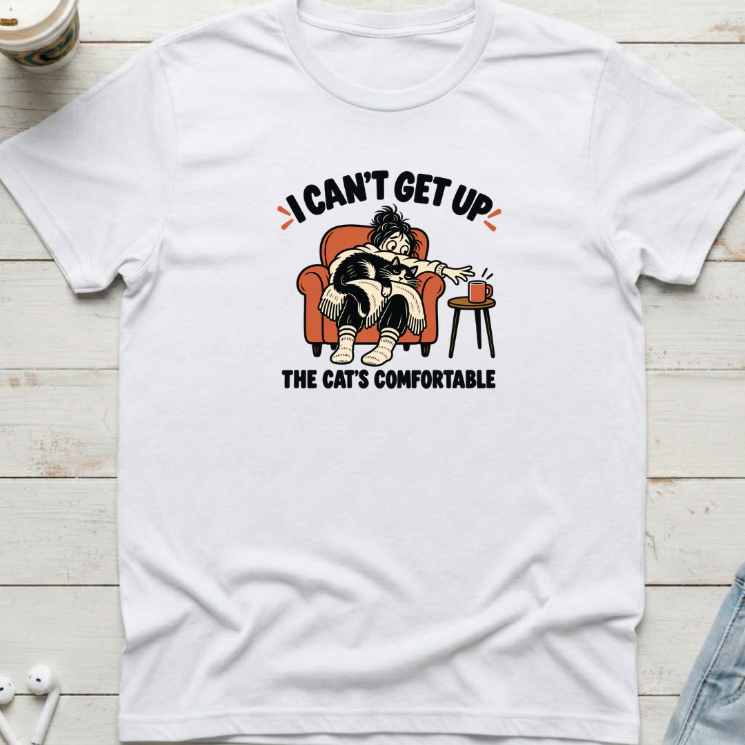 I Can't Get Up Cat Tee